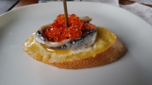 Torta de boquerones.